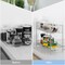 2-Tier Spice Rack for Countertop, Kitchen Storage Organizer Shelf Counter Shelf Under Sink Cabinet Organizer for Kitchen Bathroom Office